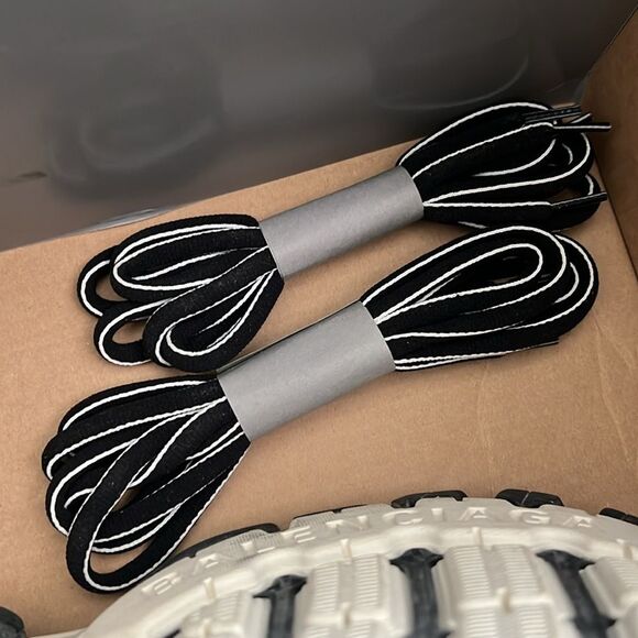 Balenciaga Track Sneakers, White/Black, Extra Shoe Laces, Size, EU34 US4 - Picture 15 of 16